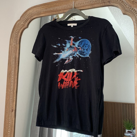 Maje x Graphic Print Tee x Size 1 - Picture 2 of 9